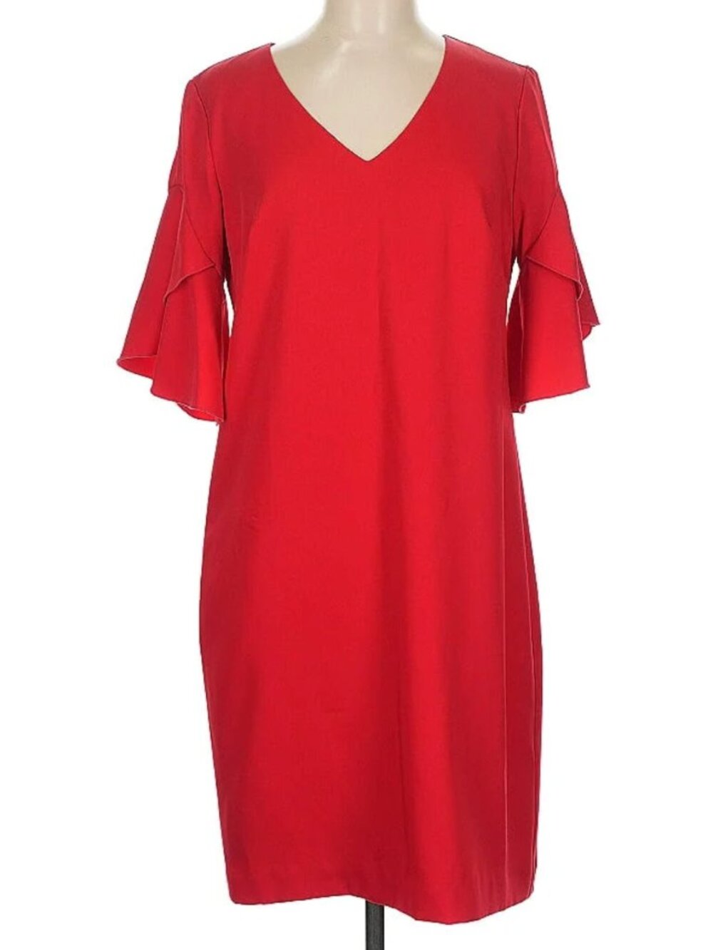 Trina Turk Red Flutter Sleeve Dress – Size 6